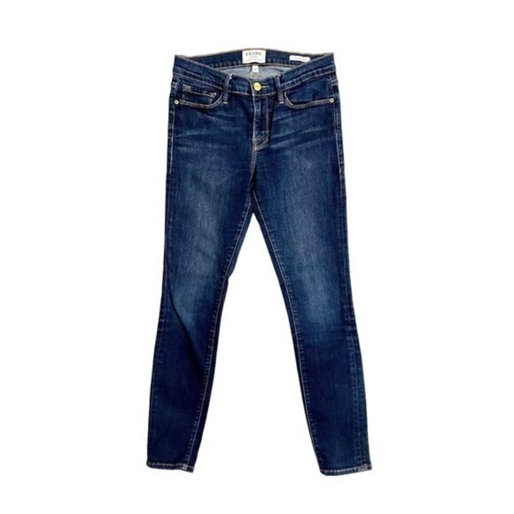 Frame Blue Jeans Le Skinny De Jeanne Dame Dark Wash SZ 28 New